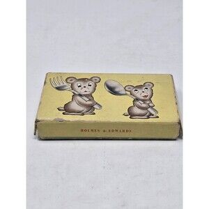 Silverware Holmes & Edwards SilverPlate Child Baby Fork Spoon With Original Box